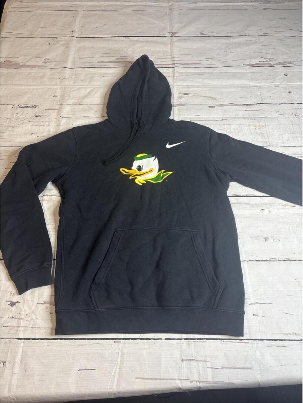 Nike Oregon Ducks Football University Blk Hoodie Sweatshirt Men Medium (B5)